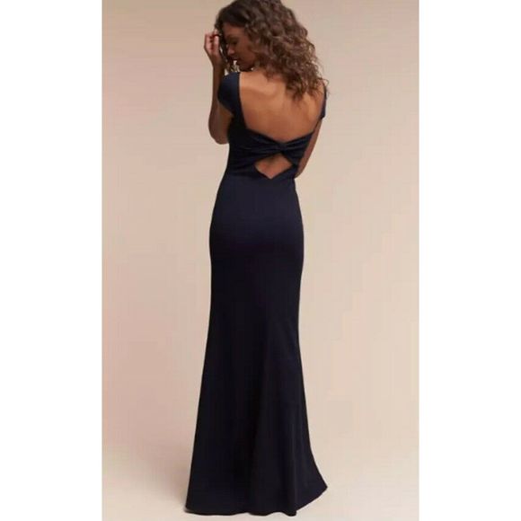 BHLDN Dresses & Skirts - New BHLDN Katie May Madison Blue Bow Back Dress